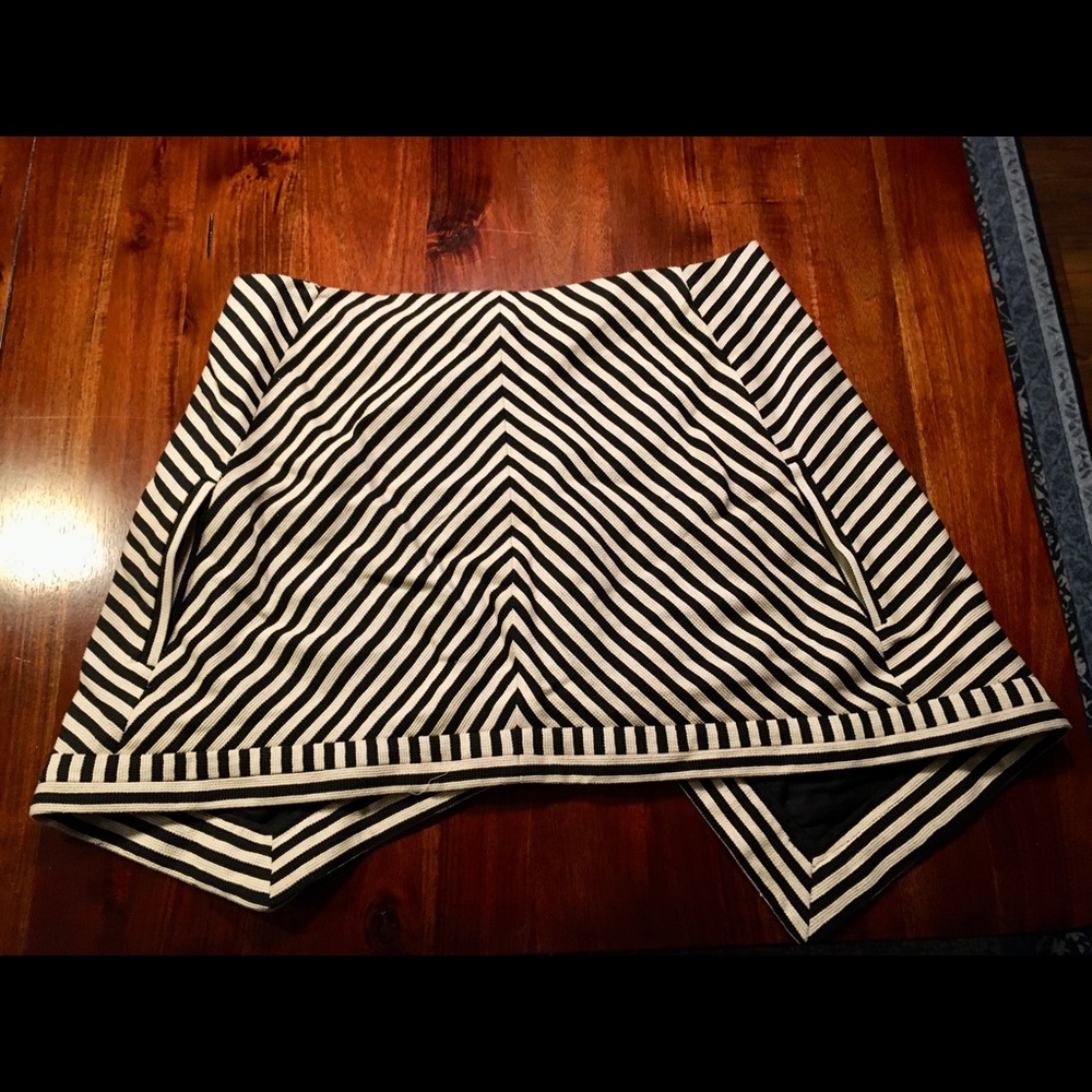 NWOT Elizabeth and James Black and White Skirt